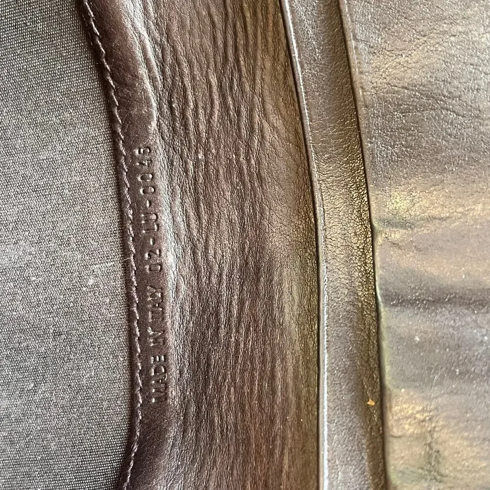 CHRISTIAN DIOR Brown Leather Vintage Wallet